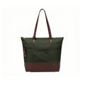 Harriet Tote Bag | Fatigue Nylon + Brown Leather