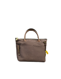 Dot | Small Tote | Umber Brown Canvas + Brown