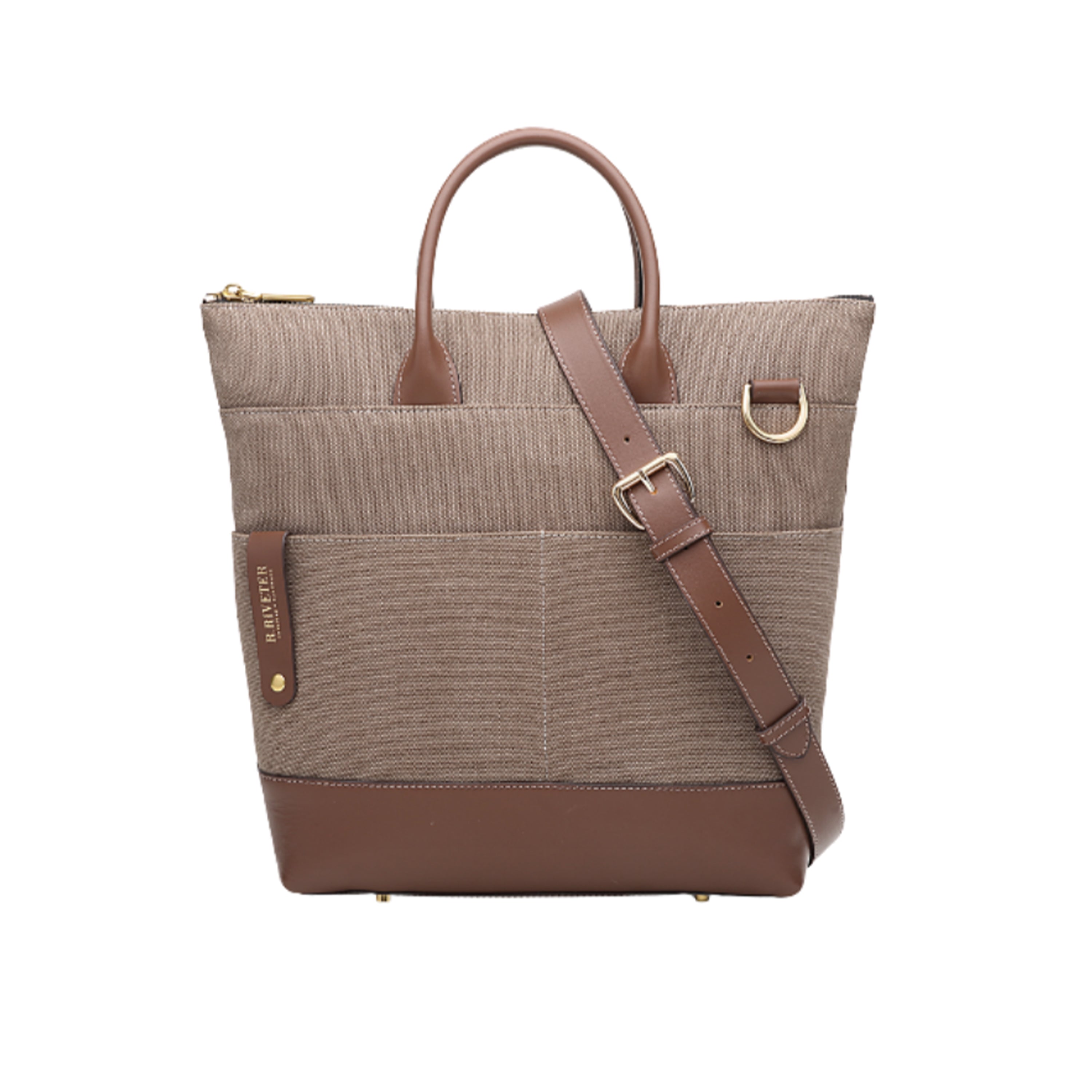 Otto Tote | Chocolate Washed Canvas + Brown Leather