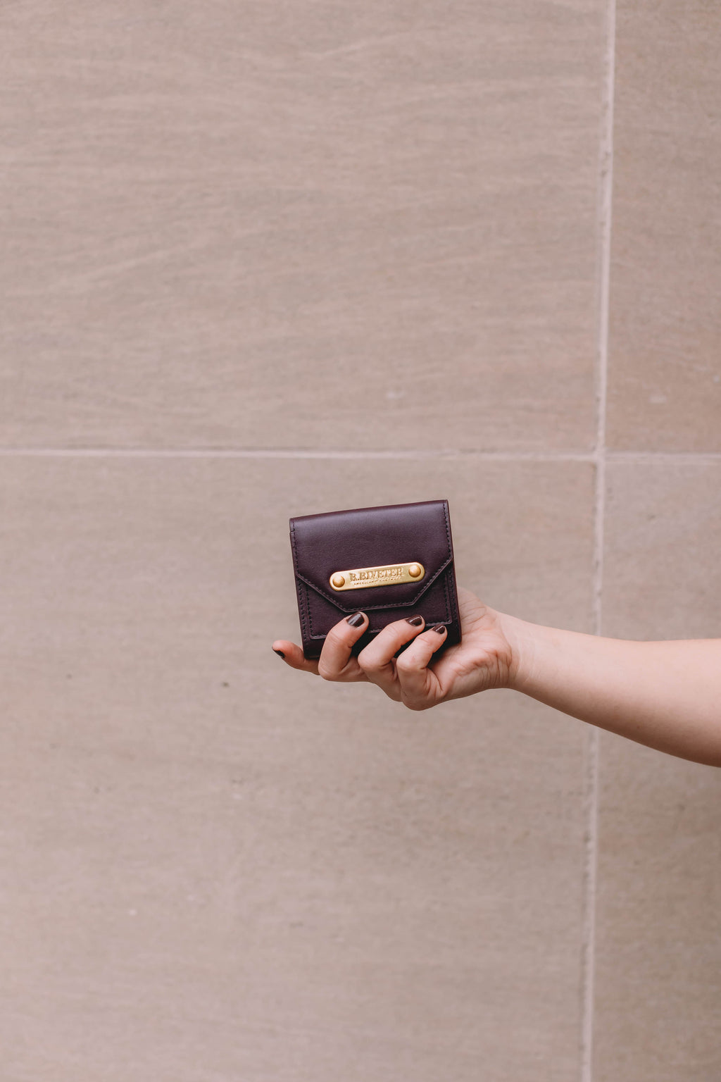 1972 Mini Wallet | Plum Leather