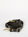 Black Leather Handbag Straps 1"