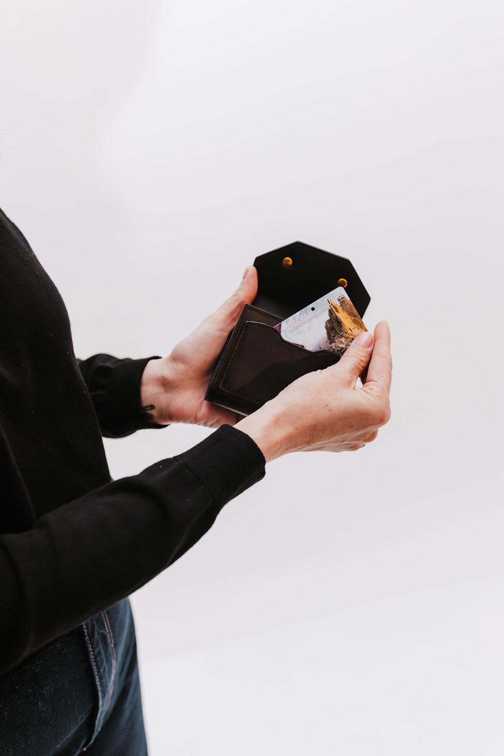 1972 Mini Wallet | Black Leather