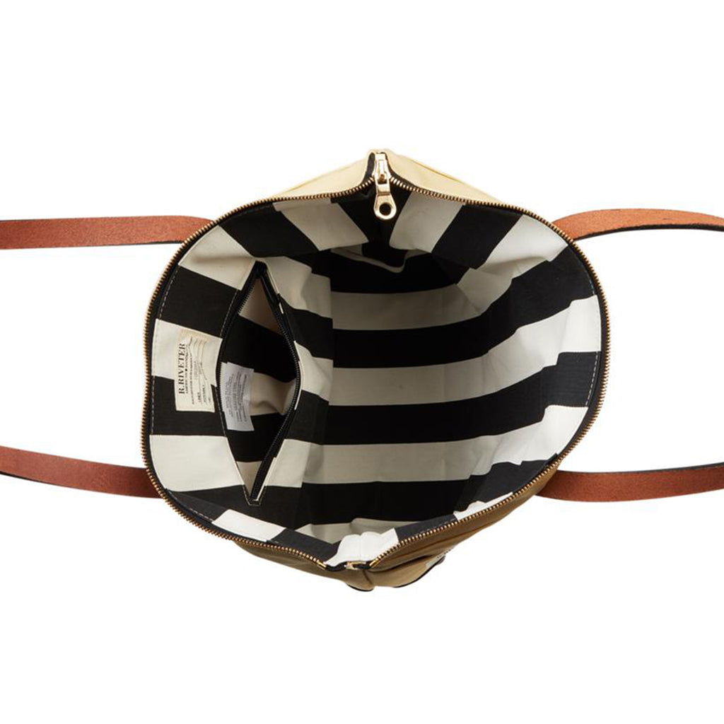 Harriet | Special Edition Poppy Khaki Nylon + Brown Leather