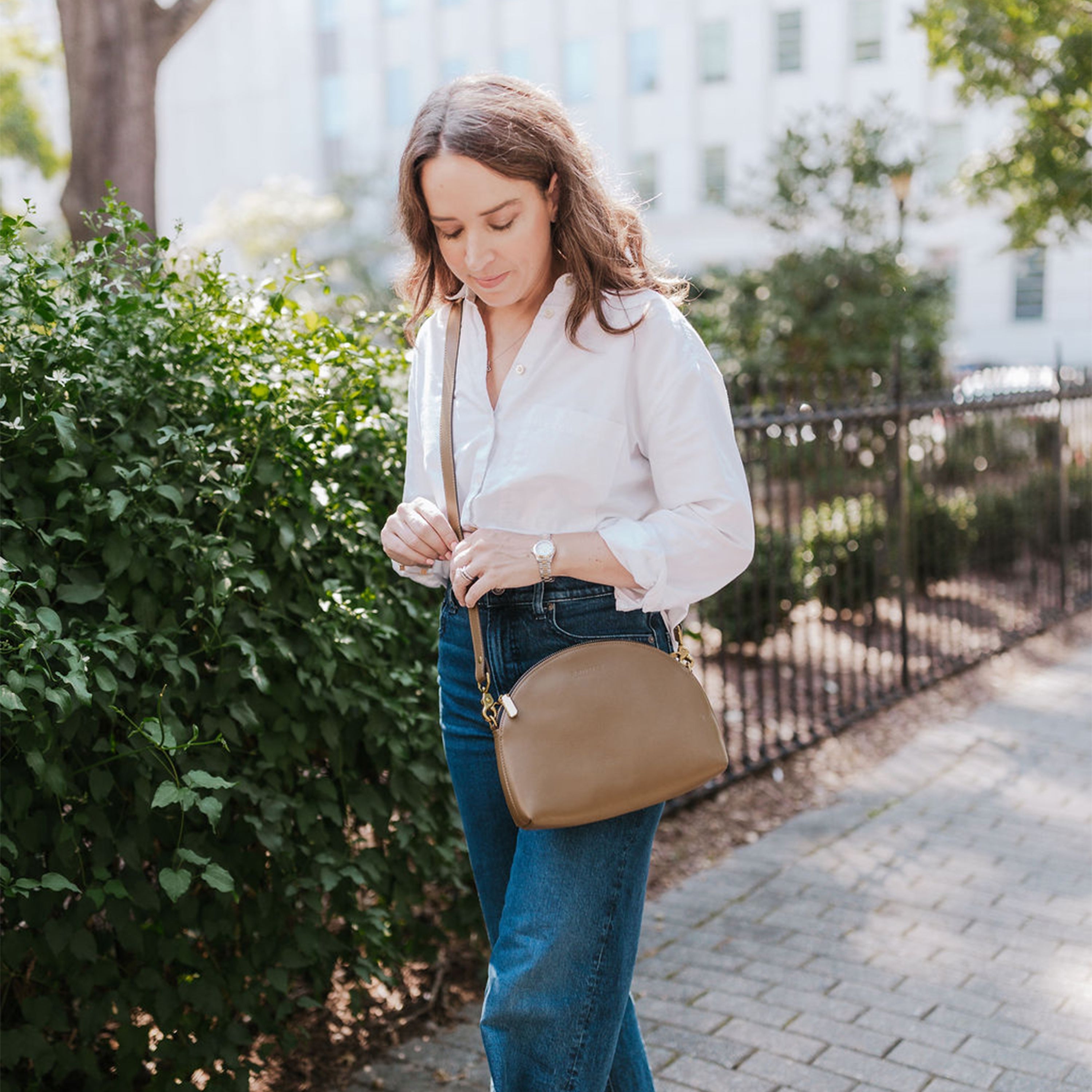 Hopper | Fatigue Leather Crossbody