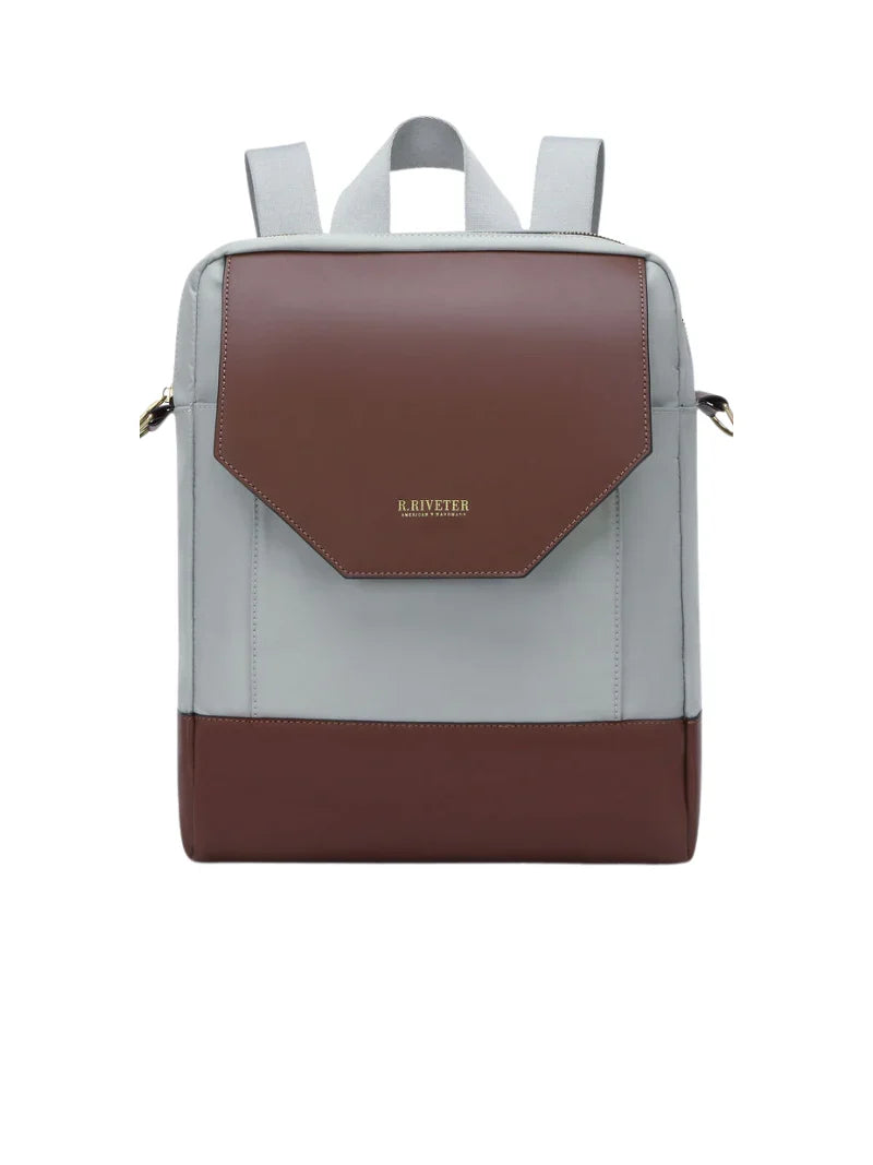 Corbin | Slate Nylon + Brown Leather