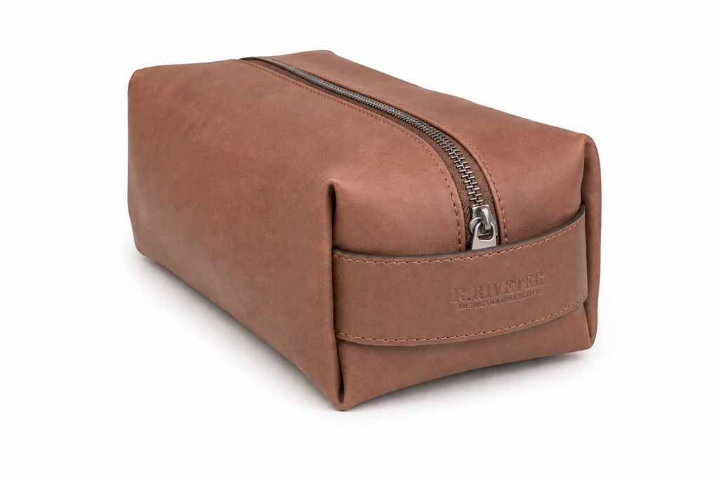 Men's Dopp Kit | Brown Leather