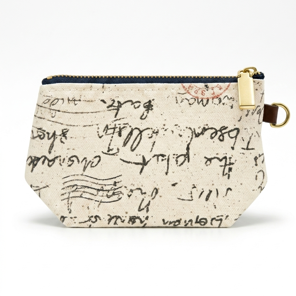 Lucy Mini Zipper Pouch | Canvas Letters to Home