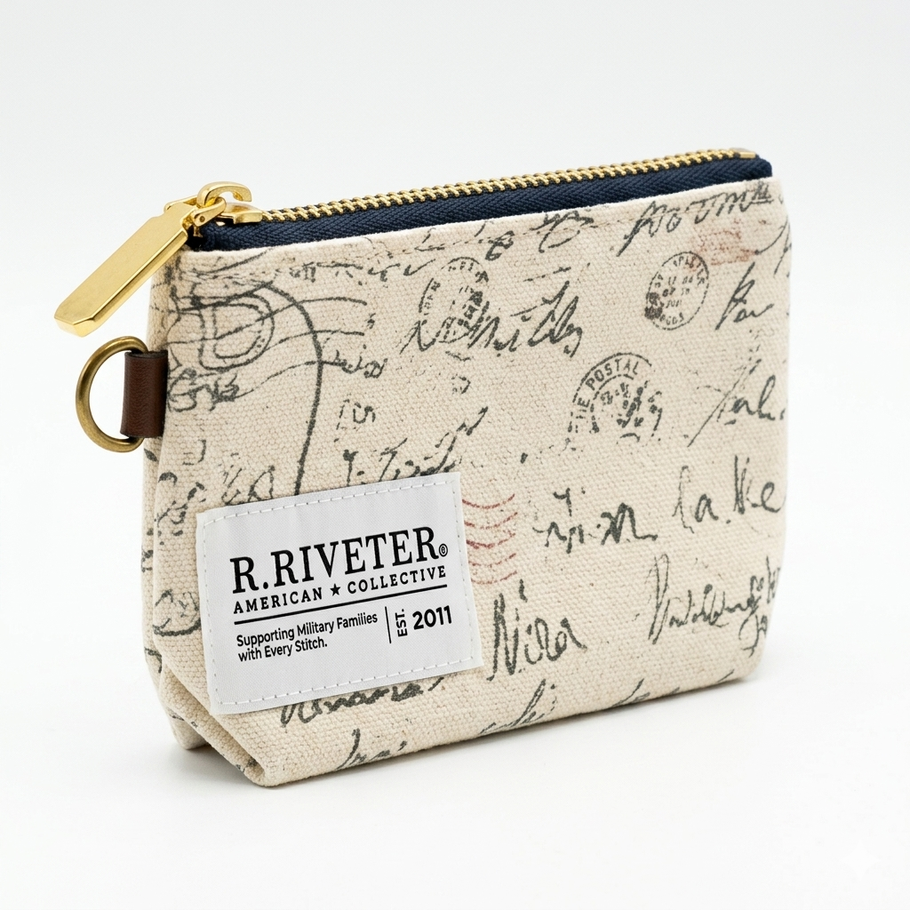 Lucy Mini Zipper Pouch | Canvas Letters to Home