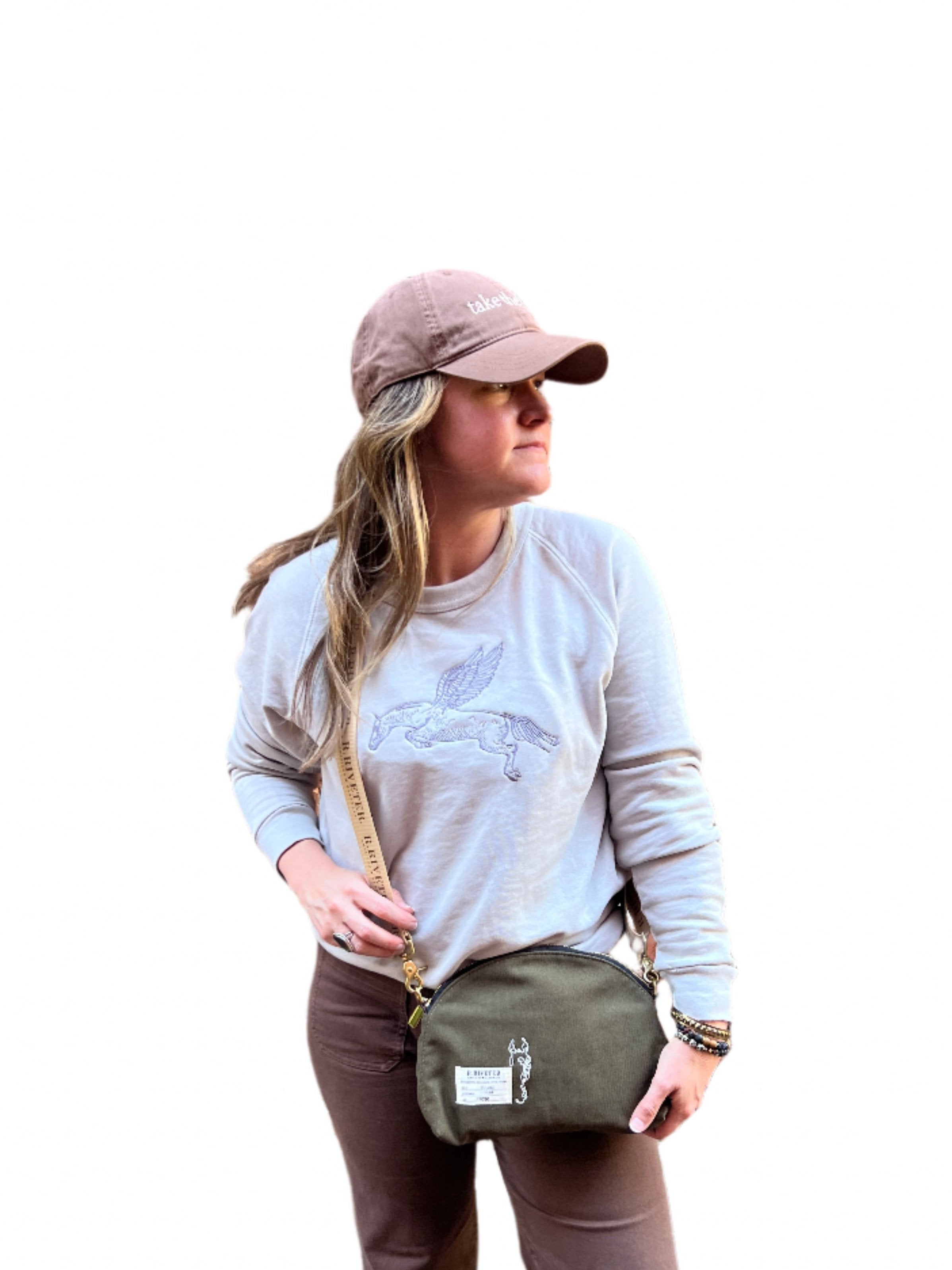Crew Neck Terry Pullover | Take the Leap - Grey Medium