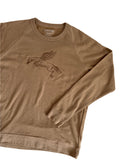 Crew Neck Terry Pullover | Take the Leap - Sand Small