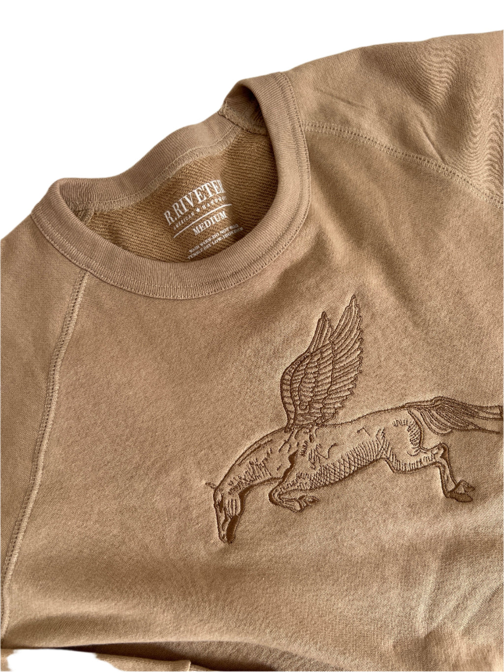 Crew Neck Terry Pullover | Take the Leap - Sand Small