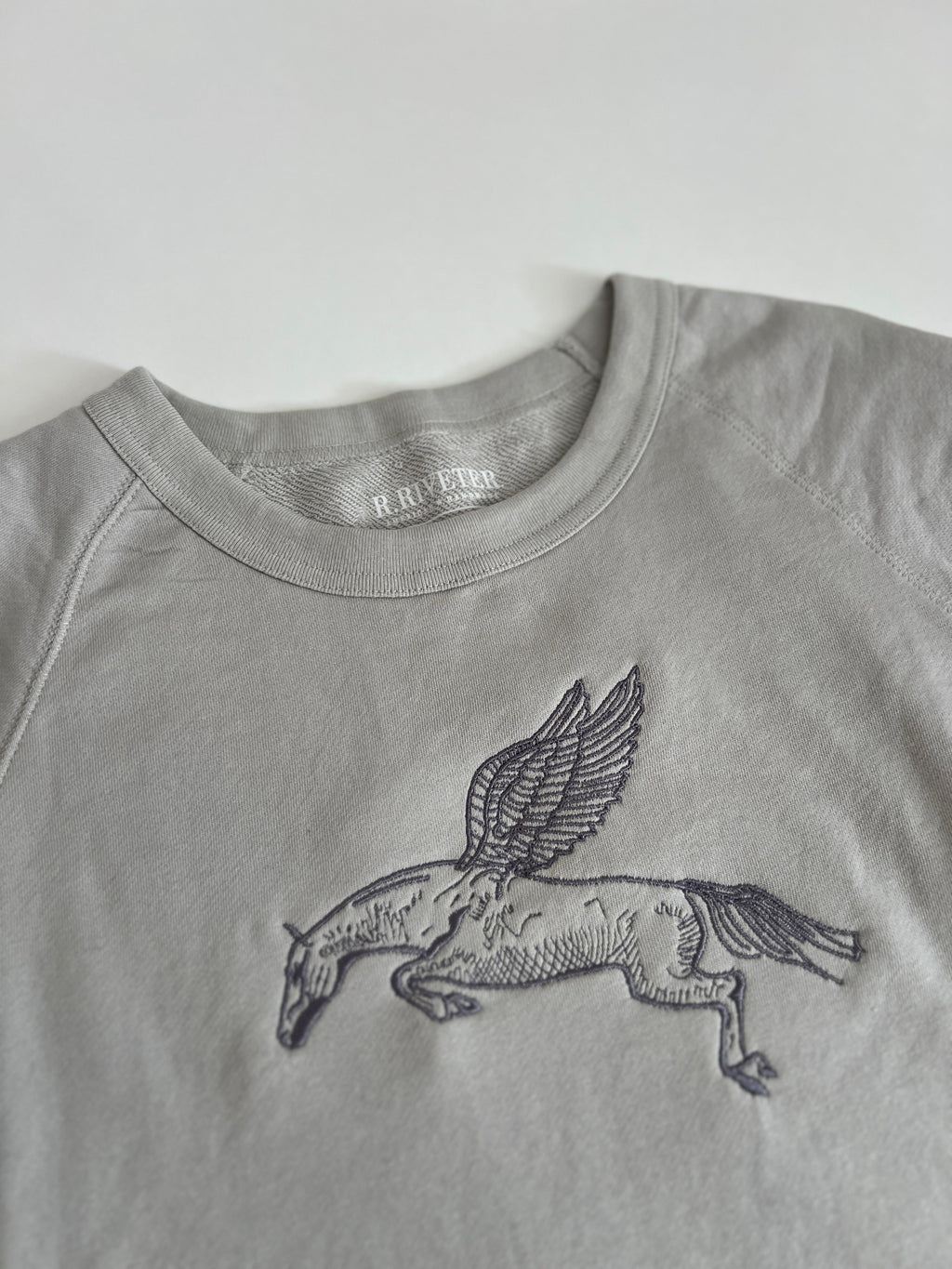 Crew Neck Terry Pullover | Take the Leap - Grey Medium