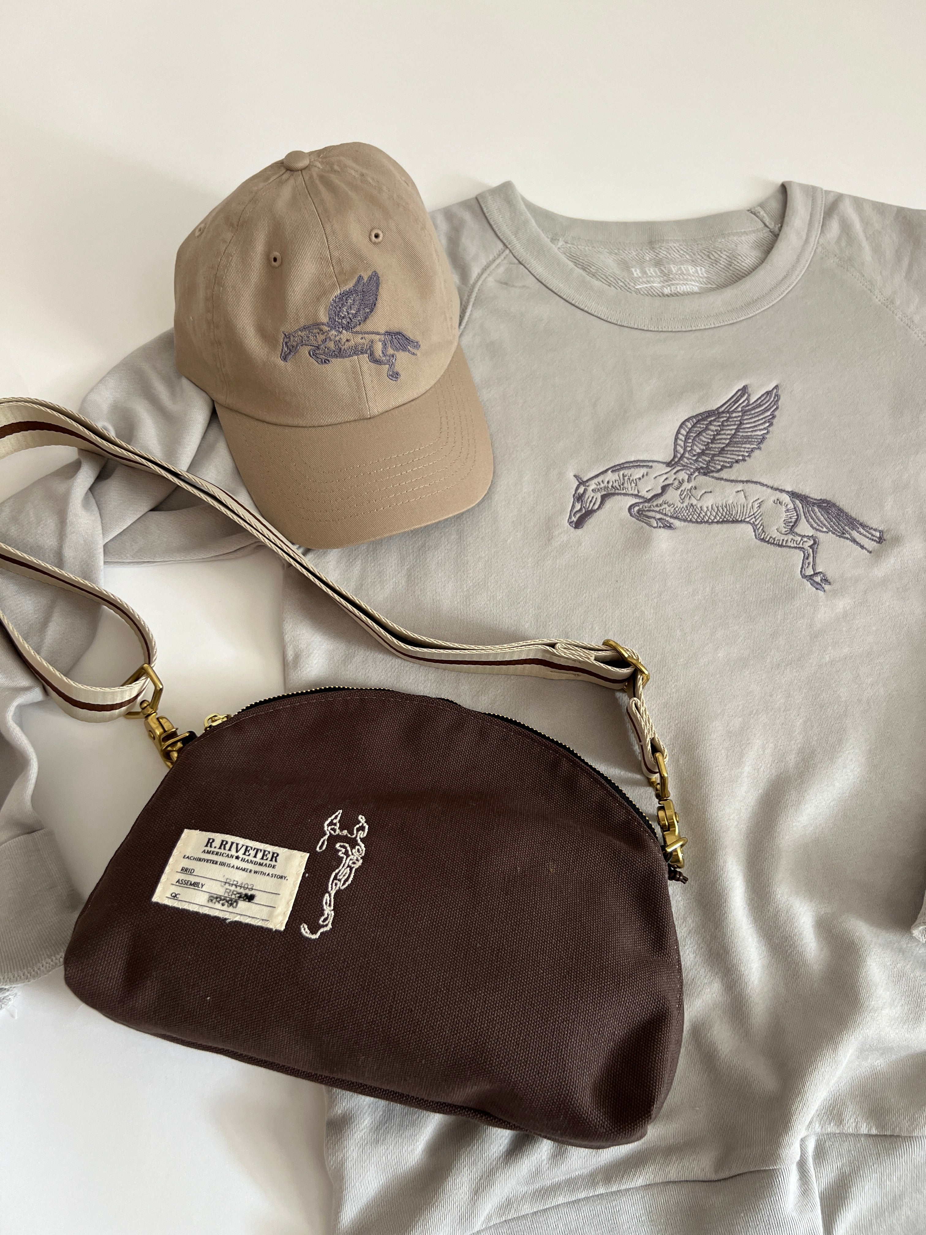 Crew Neck Terry Pullover | Take the Leap - Grey Medium