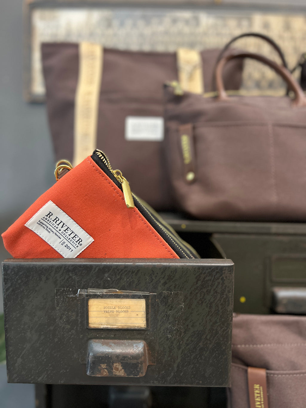 Lucy Zipper Pouch | Terracotta Canvas