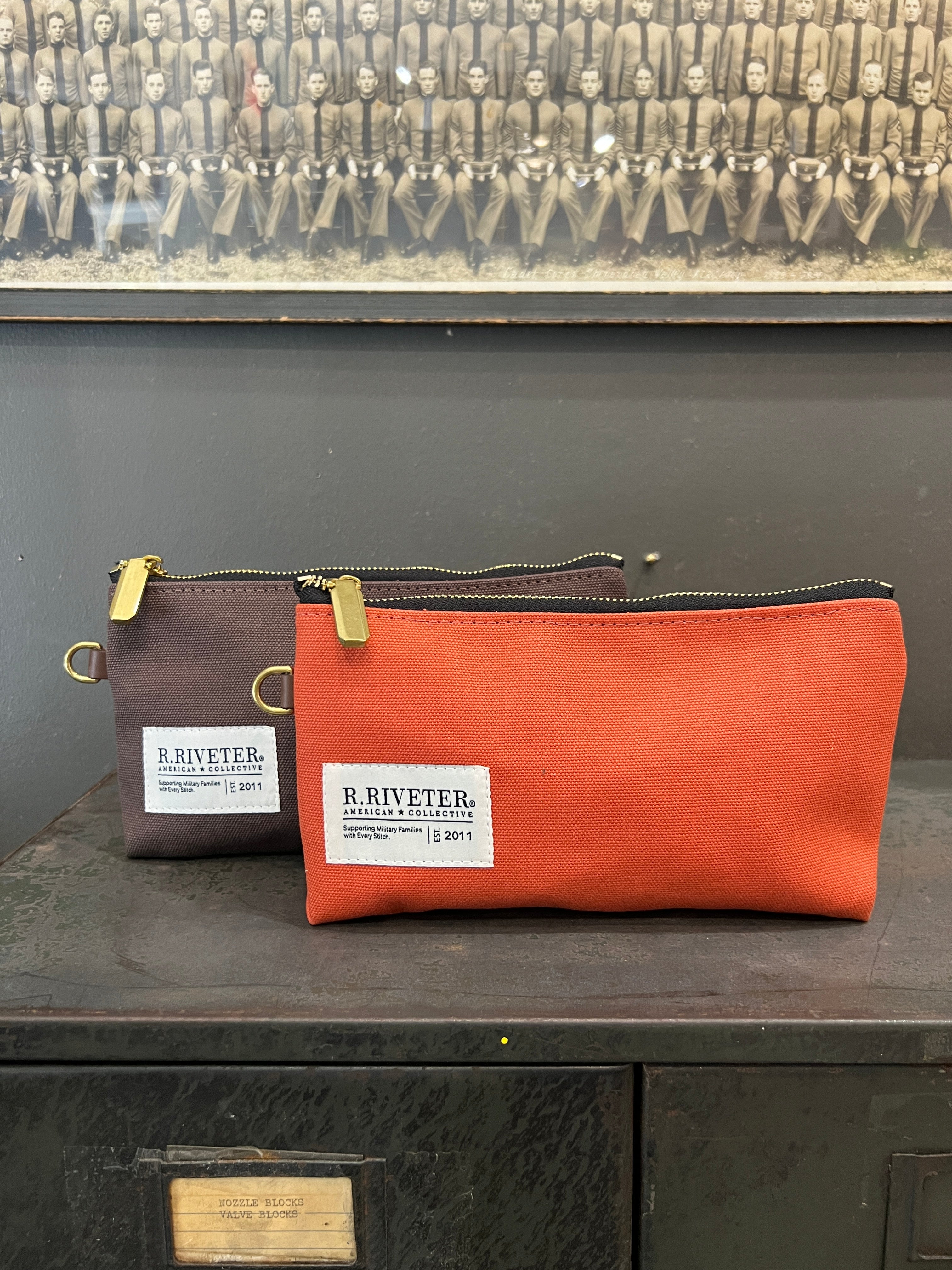 Lucy Zipper Pouch | Terracotta Canvas