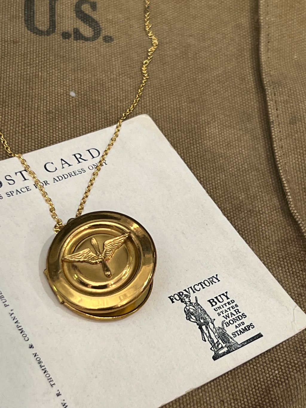 Jewelry | WW2 AAC Army Air Corps Sweetheart Road Locket Necklace