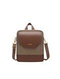 Corbin | Chocolate Washed Canvas + Brown Leather