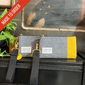Zipper Pouch Wristlet | Limited Edition USMA Grey Uniform with Yellow Stripe
