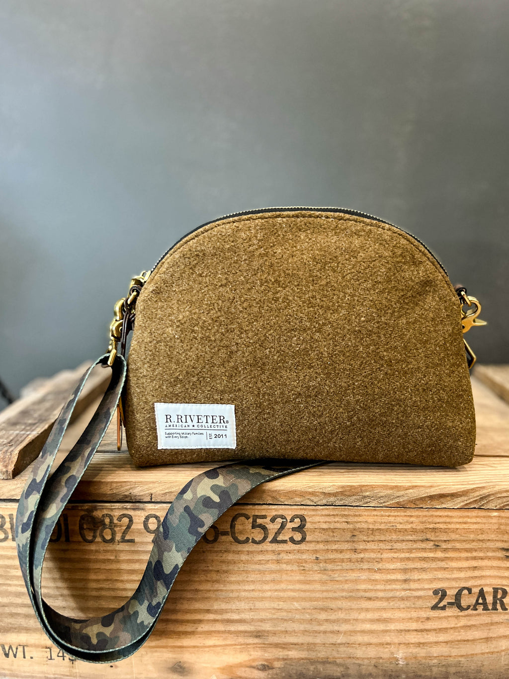 Hopper Crossbody Bag | Limited Edition WWII U.S. Wool Blanket