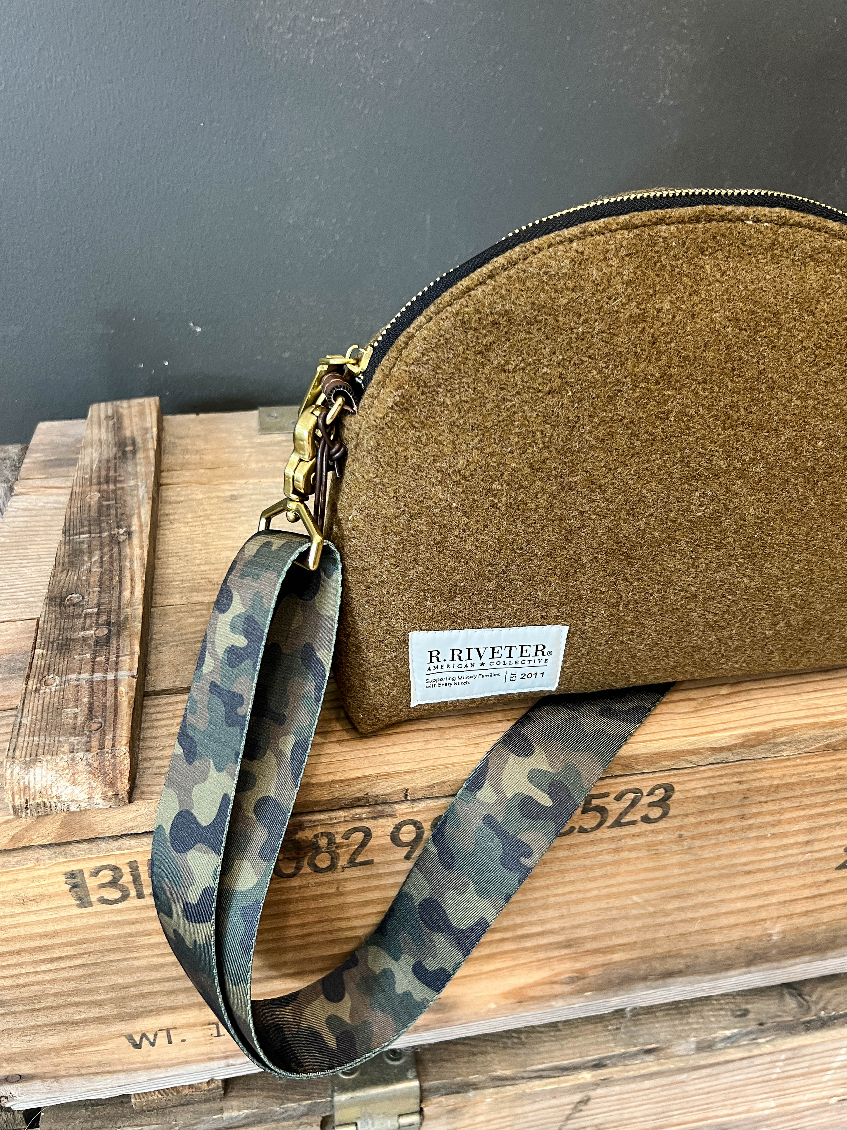 Hopper Crossbody Bag | Limited Edition WWII U.S. Wool Blanket