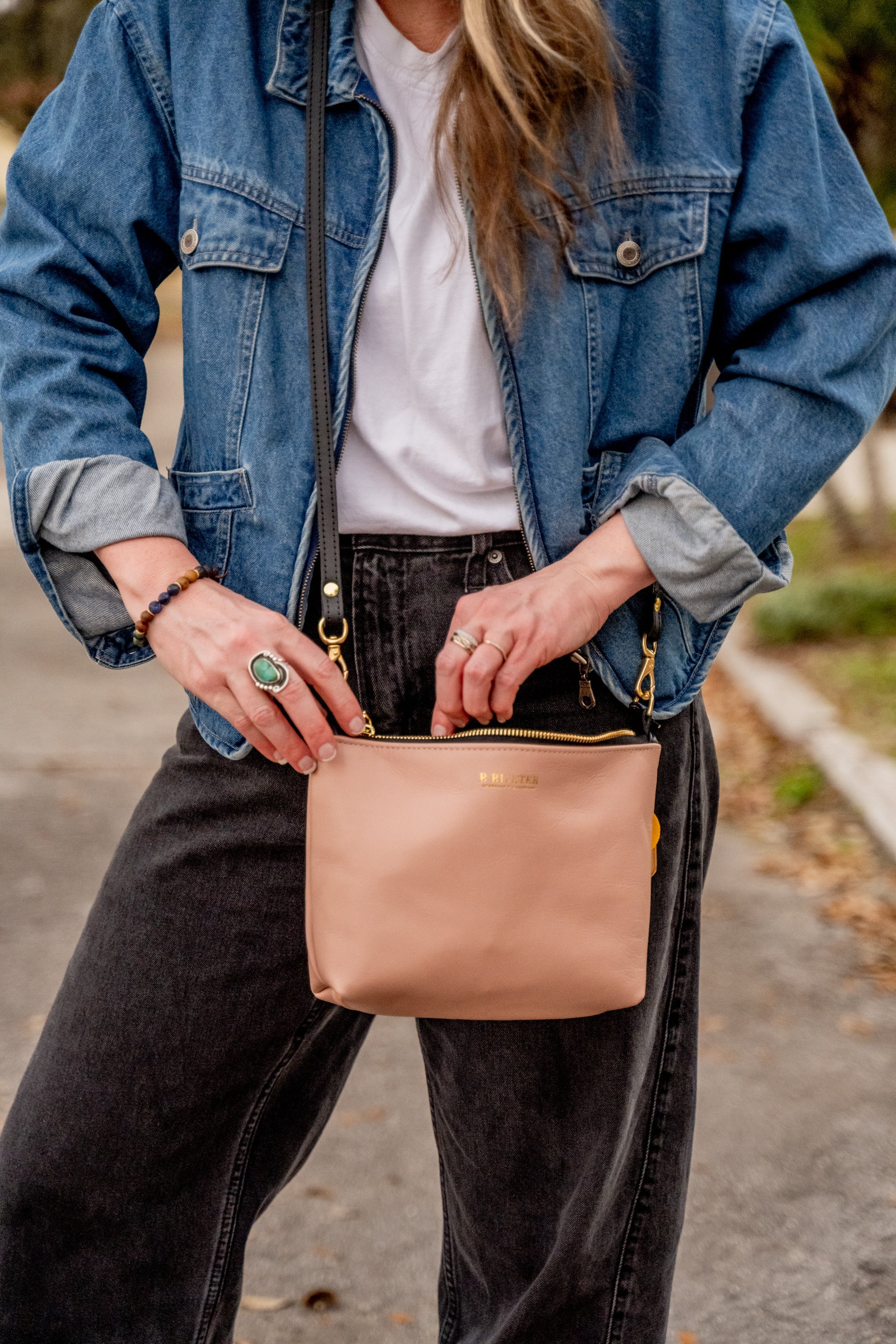 Rosie Crossbody | Blush Leather