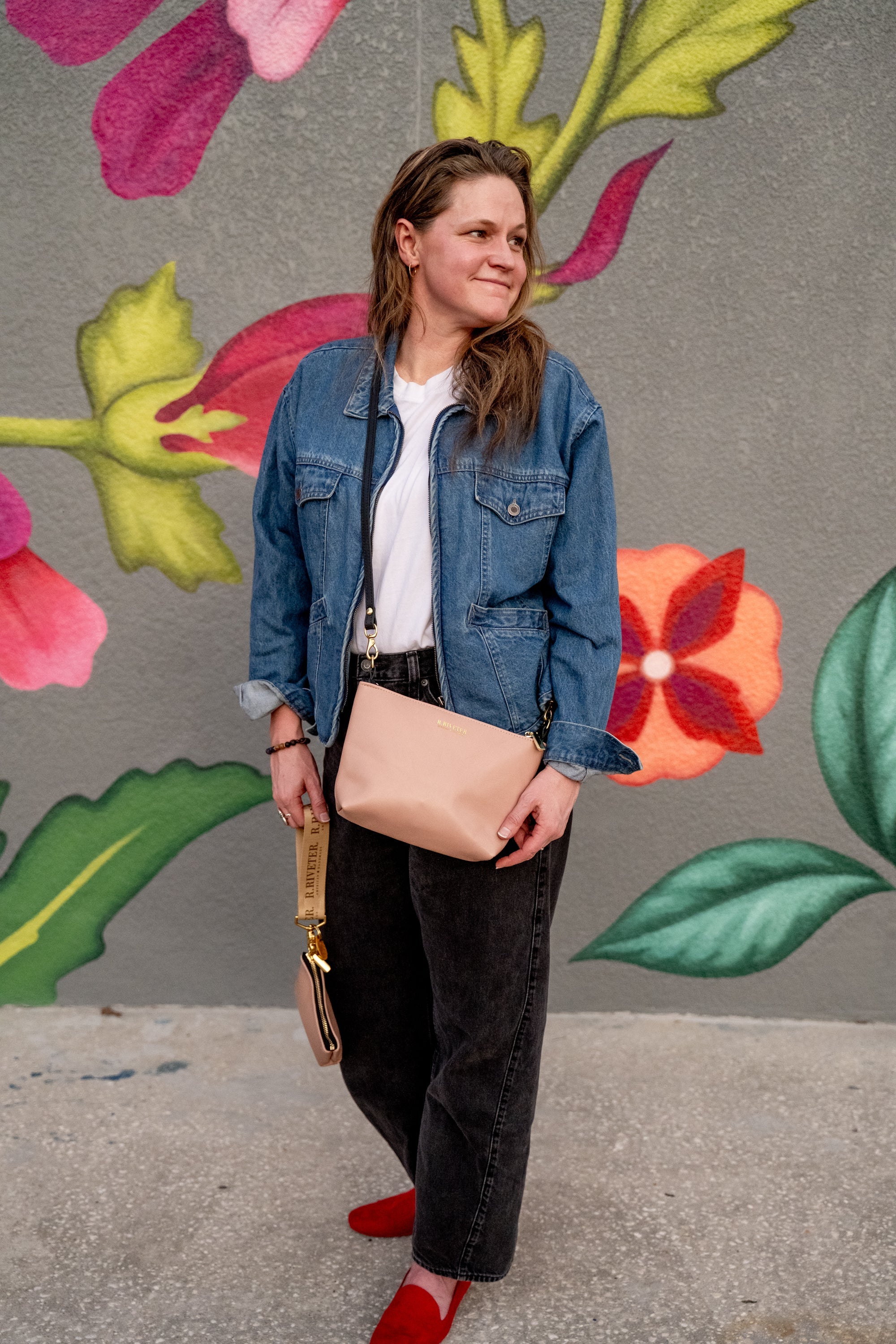 Rosie Crossbody | Blush Leather