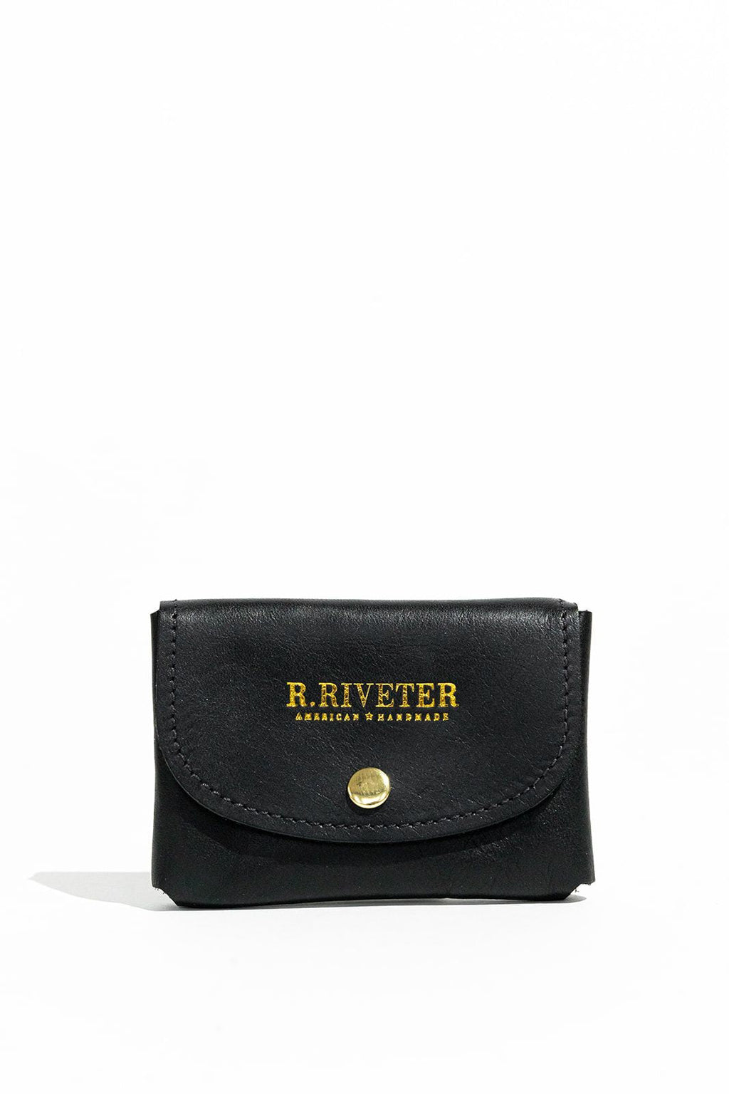 Ida Mini | Signature Black Leather Card Holder Wallet