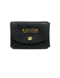 Ida Mini | Signature Black Leather Card Holder Wallet