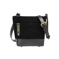 Betsy Bucket Bag | Black Suede + Black