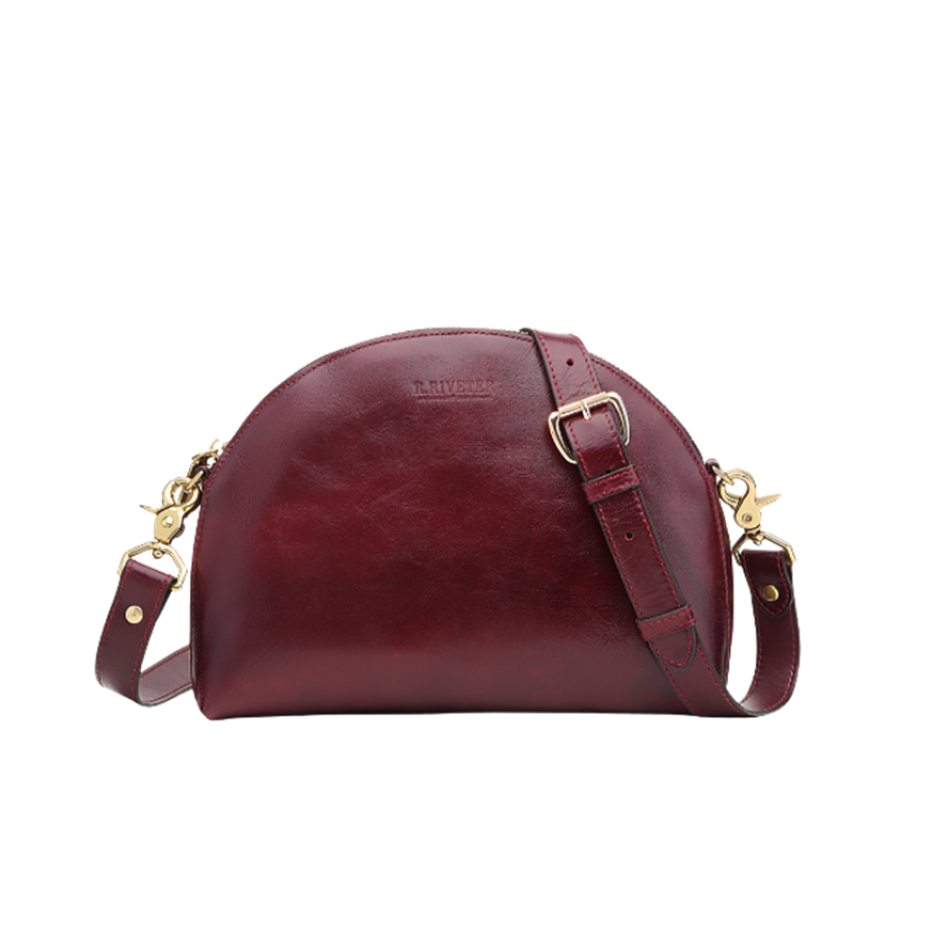 Hopper Crossbody Bag | Cherry Leather