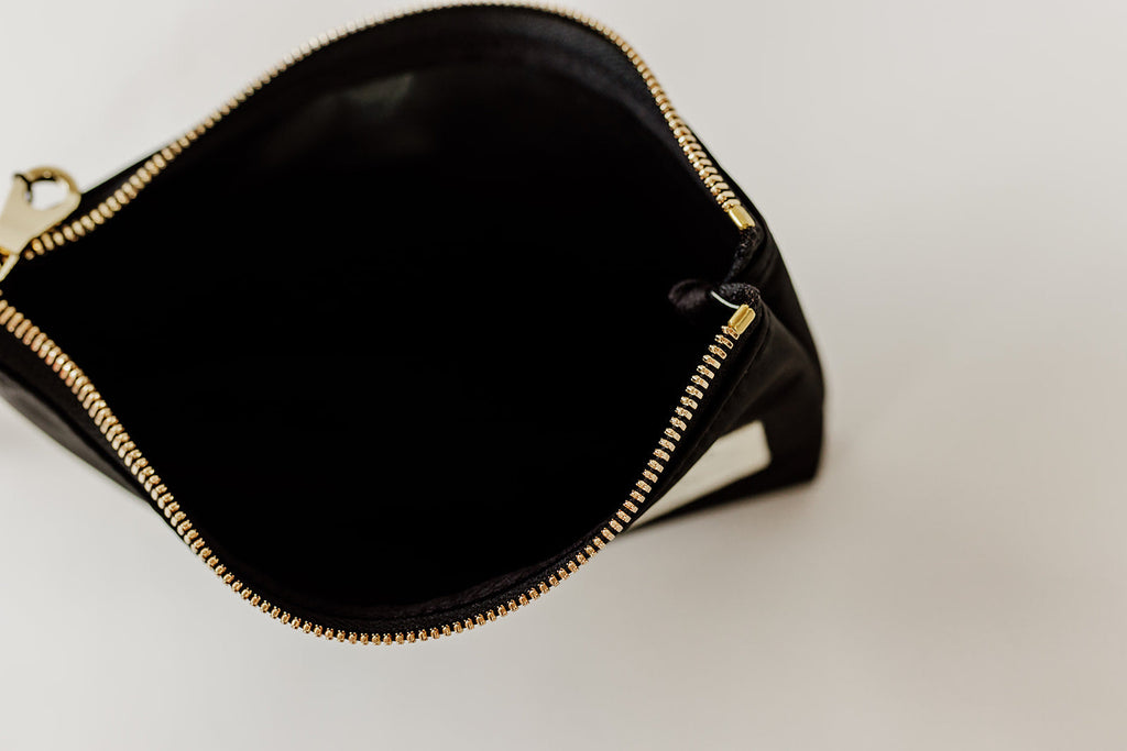 Lucy Zipper Pouch | Black Nylon