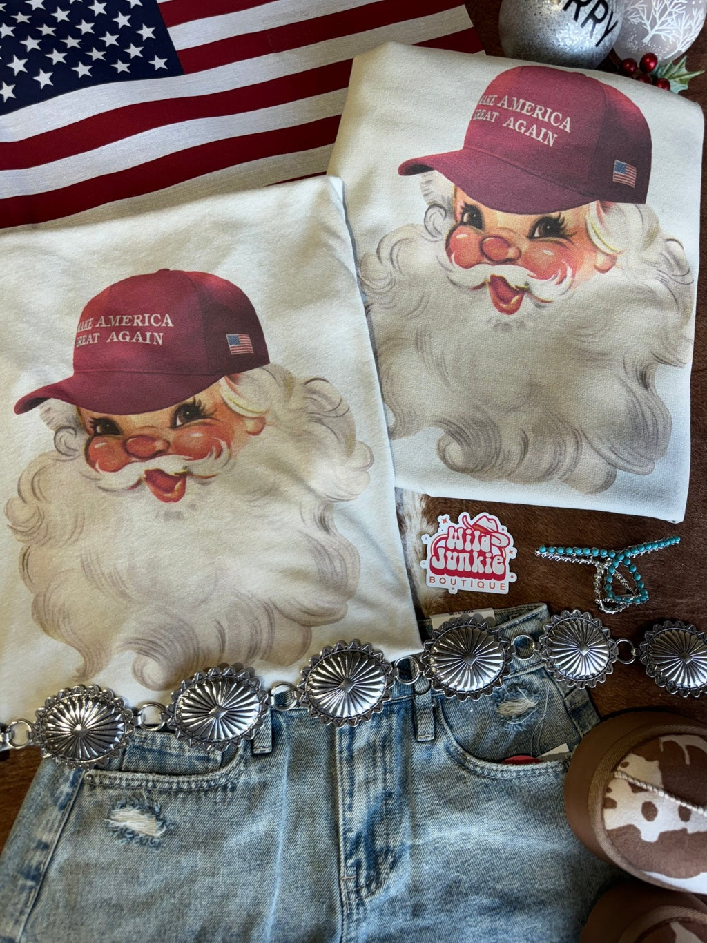MAGA Santa Graphic Sweatshirt