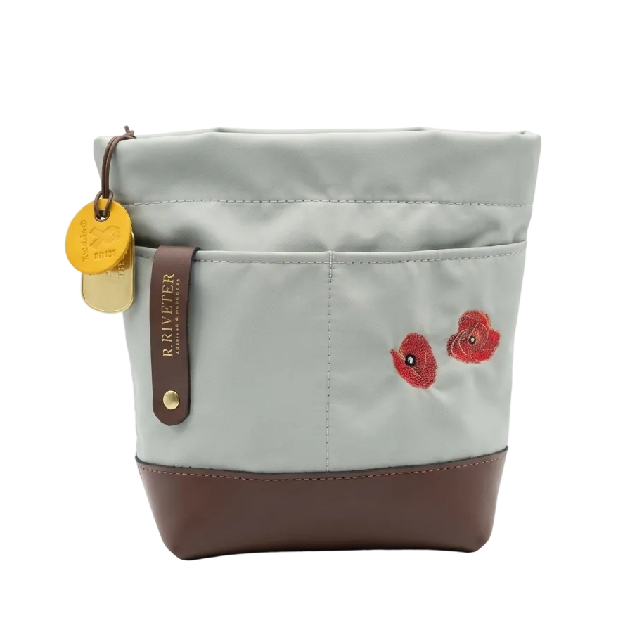 Betsy | Slate w/ poppy