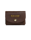 Ida Mini | Signature Brown Leather Card Holder Wallet